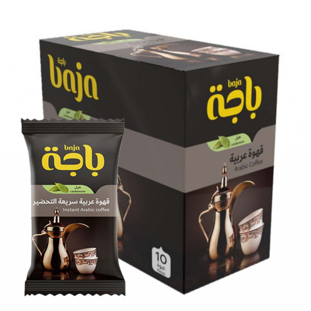 Baja Instant Arabic Coffee With cardamom 30g Packs for Thermos (Dallah)