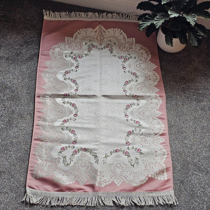 Luxury Floral Prayer Mat - Pink